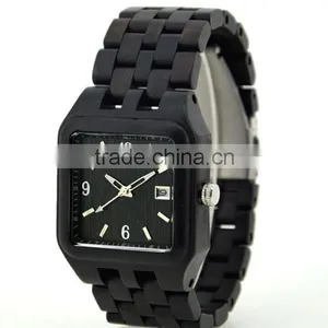 Wholesale Fashion Wood Wrist Watch With Custom Logo Red Sandalwood Wrist Watch thumbnail-1