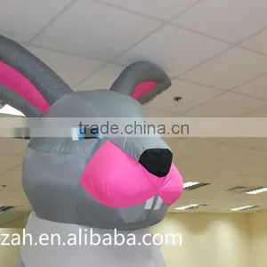Inflatable Costume Gray Rabbit for Advertising Decoration thumbnail-4