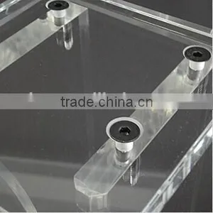 Floor-standing Clear Modern Design Acrylic Podium for Church thumbnail-3