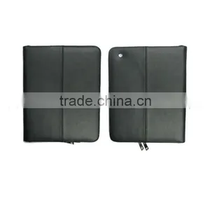 For New Ipad Zipper Geniune Real Leather Case With Credit Card Slot thumbnail-1