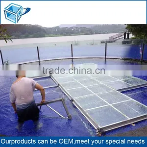 Mobile Glass Stage,Outdoor Wedding Glass Platform,Aluminum Platform Adjustable thumbnail-4