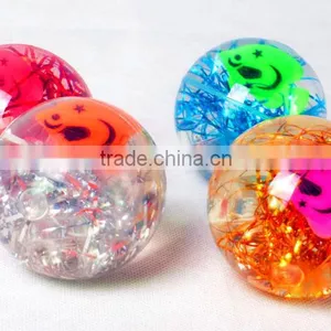 Crystal Fish Ball Cartoon Belt Small Fish Elastic Bouncing Ball Luminous Flash Magic Ball thumbnail-1