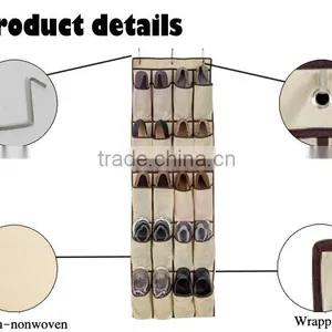 20 Pockets 5 Shelf Over the Door Shoe Organizer, Shoe Storage thumbnail-4