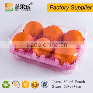 New Design Disposable Fruit Shaped Plastic Peach Packing Container thumbnail-2
