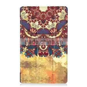 8 Inch Three Folding Lether Tablet Case for Lenovo Tab 2 A8-50F Slim Pattern Case thumbnail-2