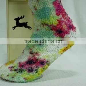 Fluffy Socks Print Arts Circle Print Fluffy Socks Home Wear thumbnail-5