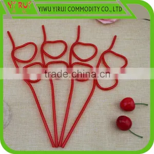 Fantastic Love Plastic Shape Drinking Straws thumbnail-1