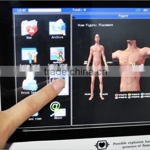 12 Lead 12 Channel 8 Inch Digital Electrocardiograph ECG Machine EKG 1200G 300 Cases With ECG Software thumbnail-5
