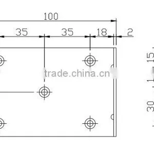 New Set of Furniture Bed Connecting Fittings Metal Bed Rail Brackets thumbnail-2