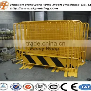 Yellow and Black Powder Coating Temporary Fence High Fence thumbnail-4