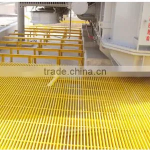 Yellow Color FRP Pultruded Grating /fiberglass Rail Fence thumbnail-5