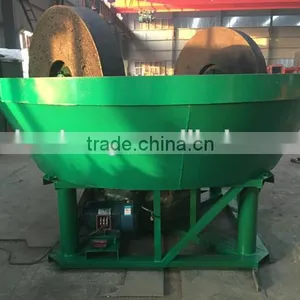 HUAHONG 2016 New Wet Pan Mill for Gold,silver,copper,lead,zinc Ore With Use and Maintance Methods thumbnail-1