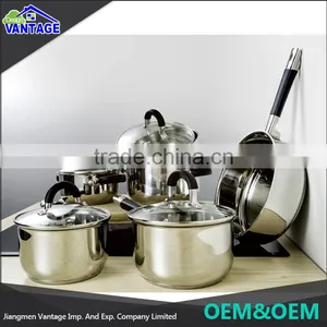Cooking Multifunction Cookware Sets Stock Stainless Steel Cooking Pots and Pans Set thumbnail-1