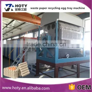 Recycled Waste Paper Pulp Egg Tray Molding Machine thumbnail-1