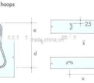 3/8" x 9" Cast in Wire Lifting Loops thumbnail-3