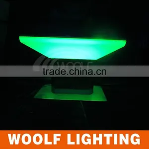Square KTV Nightclub Stylish LED Furniture LED Cocktail Table thumbnail-2