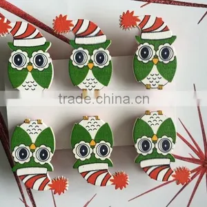 Wooden Decoration Wooden Pegs,decoration Clips Owls Pegs Gifts thumbnail-3