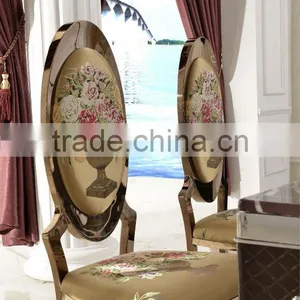 TH372 Dining Furniture Design Stainless Steel Frame Marble Top Dining Table thumbnail-4