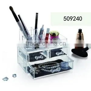 Popular Factory Manufactured Plastic Cosmetic Organizer Make up Storage Display Jewelry Cosmetic thumbnail-5