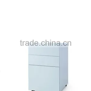 3 Drawers Metal Cabinet Pedestal Without Top Desk Cabinet thumbnail-3
