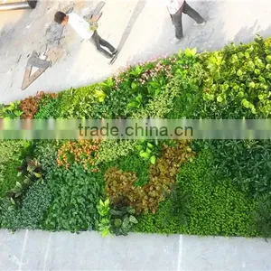 Home and Outdoor Decoration Synthetic Cheap Artificial Vertical Green Grass Wall E08 04B11 thumbnail-6
