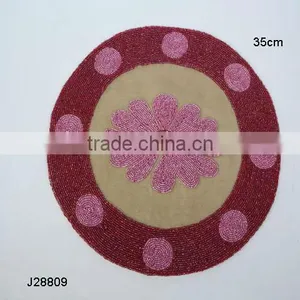 Glass Bead Place Mats With Floral Patterns Other Patterns Available thumbnail-1