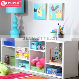 Hot Sale Wood Cube Storage Shelf Easy Assembly Collection Bookcase 4 Tiers Multifunction Bookshelf Wholesale thumbnail-5