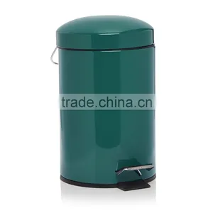 High Quality OEM Colored Pedal Metal Trash Can Household Ash Bin Garbage Bin thumbnail-1