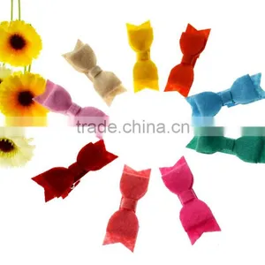 2017 New Fancy Felt Bobby Pin With Bowknot for Girls Hair Clips Kids Hair Decoration thumbnail-3