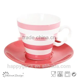 High Quality Dot Decal New Bone China Cup and Saucer thumbnail-5