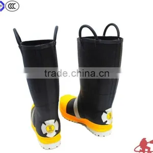 EN ISO 20345 Rubber Fire Fighter Boots With Steel Toe and Capes thumbnail-6