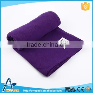 High Quality Purple Anti Pilling Hotel Polar Fleece Blanket thumbnail-1