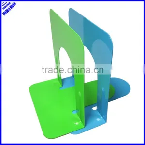 High Quality Colored Simple Design 5"metal Desktop Bookend thumbnail-1