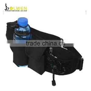 Black Nylon Waist Outdoor Bottle Bag thumbnail-1