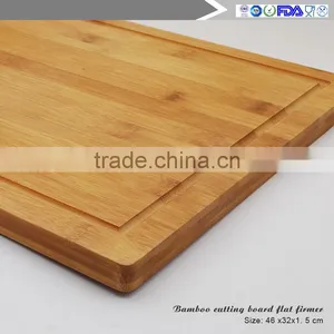Manufacturers Selling Beautiful Large 100% Fruit Juice Groove Organic Bamboo Chopping Block Wholesale thumbnail-3