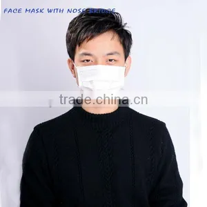 Mouth Guard Non Woven Face Mask Earloop With Nose Bridge Easy Breathing thumbnail-1