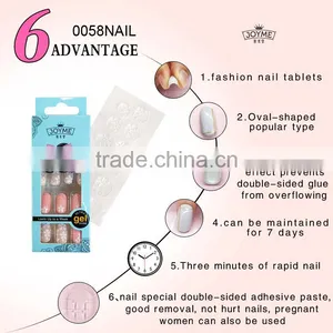 NEWAIR 2017 New Style Printed Flower Artificial Fingernails for Adults thumbnail-4