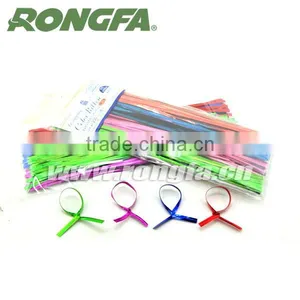 Shiny Color Red Gold Blue PET Twist Tie Bag Packing Twist Tie thumbnail-5