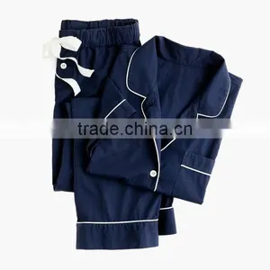 Cheap Pajama Sets Vintage Plain Dyed Custom Made Short-Sleeve Wholesale Pajama Set Women thumbnail-1