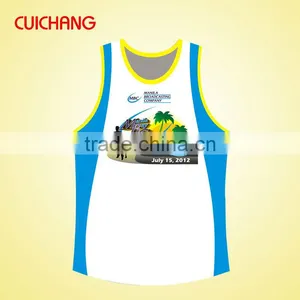 Women Running Singlets 100% Polyester thumbnail-1