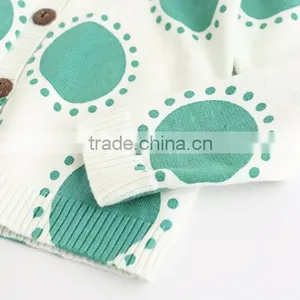 Top Quality Cotton Material Knit Kids Long Sleeve Sweater With Big Polka Dot thumbnail-5