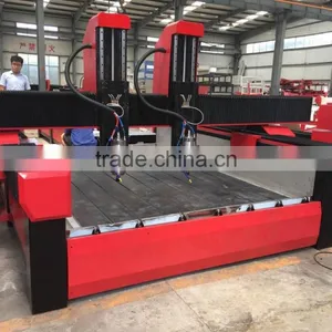 Jinan Economical Heavy Double-head Engraving Polishing Stone Cnc Router thumbnail-2