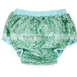 Gold Sequins Baby Cotton Bloomers With Bow Back thumbnail-3