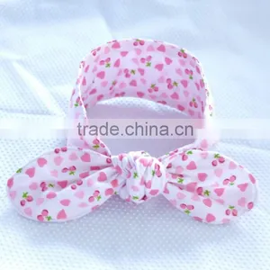 Fancy Baby Headbands Baby Girl Flower Printed Cotton Headband thumbnail-2