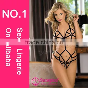 2015 High Quality Hot Sales Erotic Girls Sexy Lingerie Teen Girls Sexy Lingerie Sexy Micro Teddy Lingerie thumbnail-1