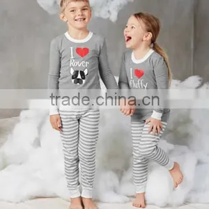 Wholesale Kids Baby Boy and Girl Maching Stripe Bedding Pajamas Sets thumbnail-1