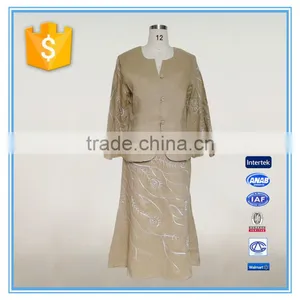 Embroidery Design Ladies Skirt Formal Suits Designs thumbnail-1