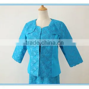 Latest Design Bubble Heavy Embroidery Church Suits for Female thumbnail-5