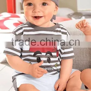 New Fashion Summer Clothing Suits Infant Boys Suits Baby Outfit Kids Summer Clothes thumbnail-1