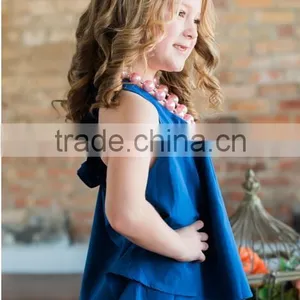 New Fashon Children Clothes Summer Cotton Fabric Clothes , Baby Gilrs Backless Ruffle Tank Top thumbnail-2